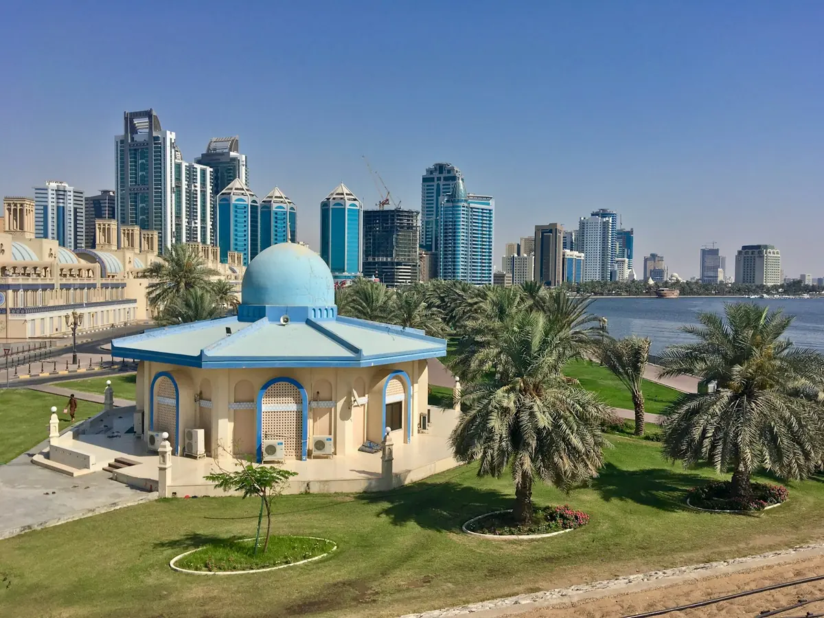 Sharjah waterfront skyline